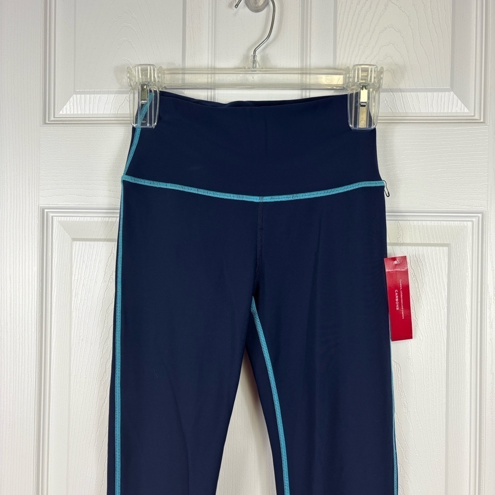 NWT Carbon38 navy high rise legging fleece back sz sm - Picture 5 of 10